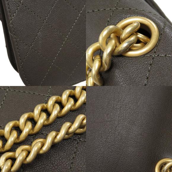 Chanel Chain Shoulder Bag Coco Mark Gold Hardware Leather - Picture 8 of 9
